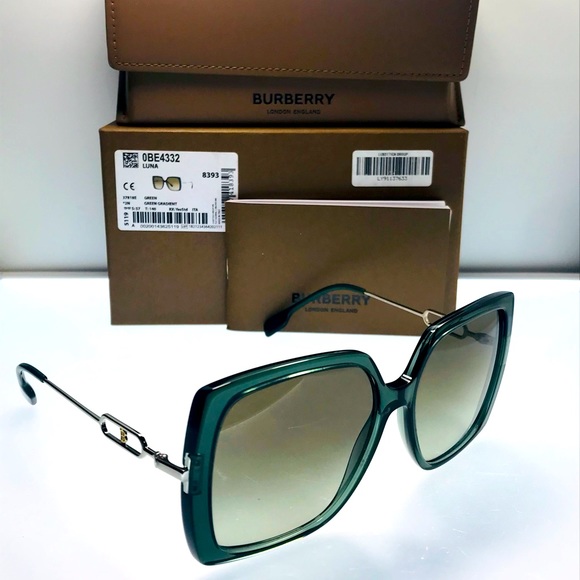 Burberry Accessories - Green Luna New Be4332 37818e Women Sunglasses